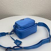 Prada Re-Edition 2005 Hobo Camera Nylon Bag Blue 1BH153 20x15x5cm - 6