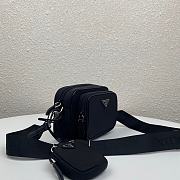 Prada Re-Edition 2005 Hobo Camera Nylon Bag Black 1BH153 20x15x5cm - 5
