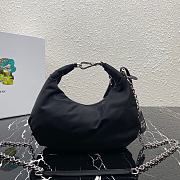 Prada Re-Edition 2006 Nylon Hobo Bag Black 1BH172 24x16x7cm - 2
