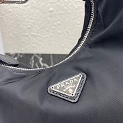 Prada Re-Edition 2006 Nylon Hobo Bag Black 1BH172 24x16x7cm - 3