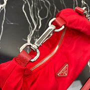 Prada Re-Edition 2006 Nylon Hobo Bag Red 1BH172 24x16x7cm - 6