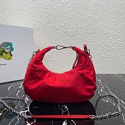 Prada Re-Edition 2006 Nylon Hobo Bag Red 1BH172 24x16x7cm - 2
