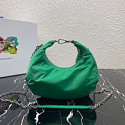 Prada Re-Edition 2006 Nylon Hobo Bag Green 1BH172 24x16x7cm - 3