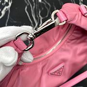 Prada Re-Edition 2006 Nylon Hobo Bag Pink 1BH172 24x16x7cm - 6