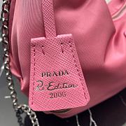 Prada Re-Edition 2006 Nylon Hobo Bag Pink 1BH172 24x16x7cm - 3