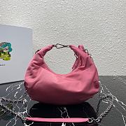 Prada Re-Edition 2006 Nylon Hobo Bag Pink 1BH172 24x16x7cm - 2