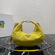Prada Re-Edition 2006 Nylon Hobo Bag Yellow 1BH172 24x16x7cm - 1