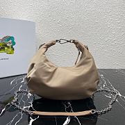 Prada Re-Edition 2006 Nylon Hobo Bag Beige 1BH172 24x16x7cm - 4