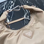 Prada Re-Edition 2006 Nylon Hobo Bag Beige 1BH172 24x16x7cm - 2