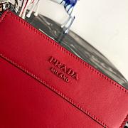 Prada Small Margit Leather Bag Red 1BC082 20x7x20cm   - 2