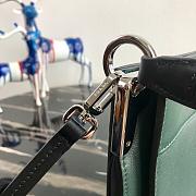 Prada Small Margit Leather Bag Green 1BC082 20x7x20cm   - 6