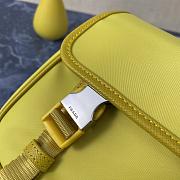 Prada Re-Nylon/Saffiano Leather Shoulder Bag Yellow 2VD034 16x22x8.5cm  - 6