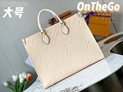 Louis Vuitton Onthego GM Cream M45081 41x34x19cm - 4
