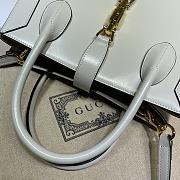 Gucci Jackie 1961 Medium Tote Bag Leather White 649016 30x24x12cm - 4