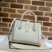 Gucci Jackie 1961 Medium Tote Bag Leather White 649016 30x24x12cm - 3