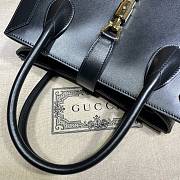 Gucci Jackie 1961 Medium Tote Bag Leather Black 649016 30x24x12cm - 5