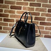 Gucci Jackie 1961 Medium Tote Bag Leather Black 649016 30x24x12cm - 4