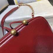Chanel Aged Calfskin Drawstring Bucket Bag Red AS1946 17cm - 5