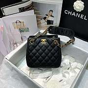 Chanel Strap Into Bucket Bag Black AS2230 15.5x15x12.5cm - 4