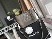 Chanel Small Gabrielle Hobo Bag Aged Calfskin Gray A91810 20x15x8cm - 1
