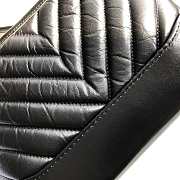 Chanel Small Gabrielle Chevron Hobo Bag Aged Calfskin Black A91810 20x15x8cm - 2