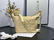 Chanel Hobo Bag Yellow AS2480 15x12.5x18cm - 6