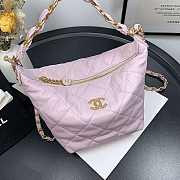 Chanel Hobo Bag Pink AS2480 15x12.5x18cm - 3