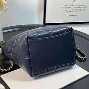 Chanel Hobo Bag Dark Blue AS2480 15x12.5x18cm - 5