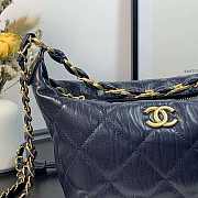Chanel Hobo Bag Dark Blue AS2480 15x12.5x18cm - 4