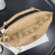 Chanel Hobo Bag Light Beige AS2480 15x12.5x18cm - 3