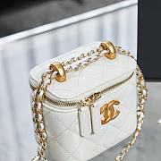 Chanel Small Vanity With Chain Gold-tone Metal White AP2292 8.5×11×7cm - 6