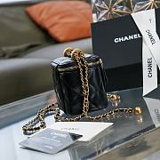 Chanel Small Vanity With Chain Gold-tone Metal Black AP2292 8.5×11×7cm - 4