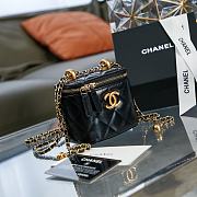 Chanel Small Vanity With Chain Gold-tone Metal Black AP2292 8.5×11×7cm - 3