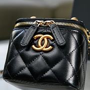 Chanel Small Vanity With Chain Gold-tone Metal Black AP2292 8.5×11×7cm - 2