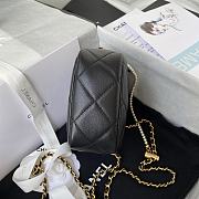 Chanel Mini Camera Case Leather Black AS2857 16x12x6cm - 6