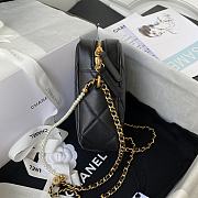 Chanel Mini Camera Case Leather Black AS2857 16x12x6cm - 5