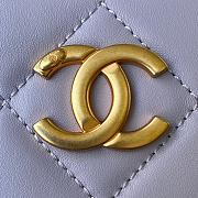 Chanel Mini Camera Case Leather Light Purple AS2857 16x12x6cm - 4