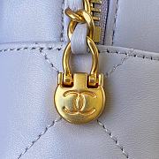 Chanel Mini Camera Case Leather Light Purple AS2857 16x12x6cm - 3