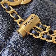Chanel Mini Camera Case Grained Leather Dark Blue AS2857 16x12x6cm - 2