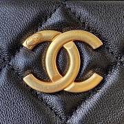 Chanel Mini Camera Case Leather Imitation Pearls Light Black AS2856 18x14x7cm - 4