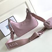 Prada Re-Edition 2005 Nylon Bag Dust Pink 1BH204 22x12x6cm - 5