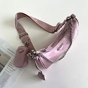 Prada Re-Edition 2005 Nylon Bag Dust Pink 1BH204 22x12x6cm - 3