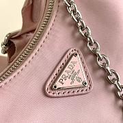 Prada Re-Edition 2005 Nylon Bag Dust Pink 1BH204 22x12x6cm - 2