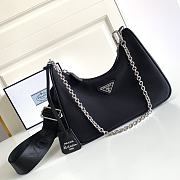 Prada Re-Edition 2005 Nylon Bag Black 1BH204 22x12x6cm - 1