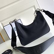 Prada Re-Edition 2005 Nylon Bag Black 1BH204 22x12x6cm - 5