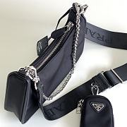 Prada Re-Edition 2005 Nylon Bag Black 1BH204 22x12x6cm - 3