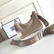 Prada Re-Edition 2005 Nylon Bag Beige 1BH204 22x12x6cm - 4