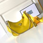 Prada Re-Edition 2005 Nylon Bag Yellow 1BH204 22x12x6cm - 1