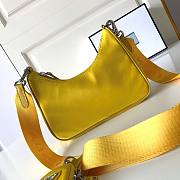 Prada Re-Edition 2005 Nylon Bag Yellow 1BH204 22x12x6cm - 6