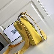 Prada Re-Edition 2005 Nylon Bag Yellow 1BH204 22x12x6cm - 5